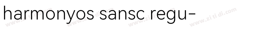 harmonyos sansc regu字体转换